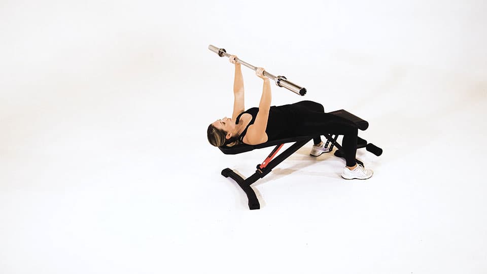 Barbell Pullover and Press Demonstration
