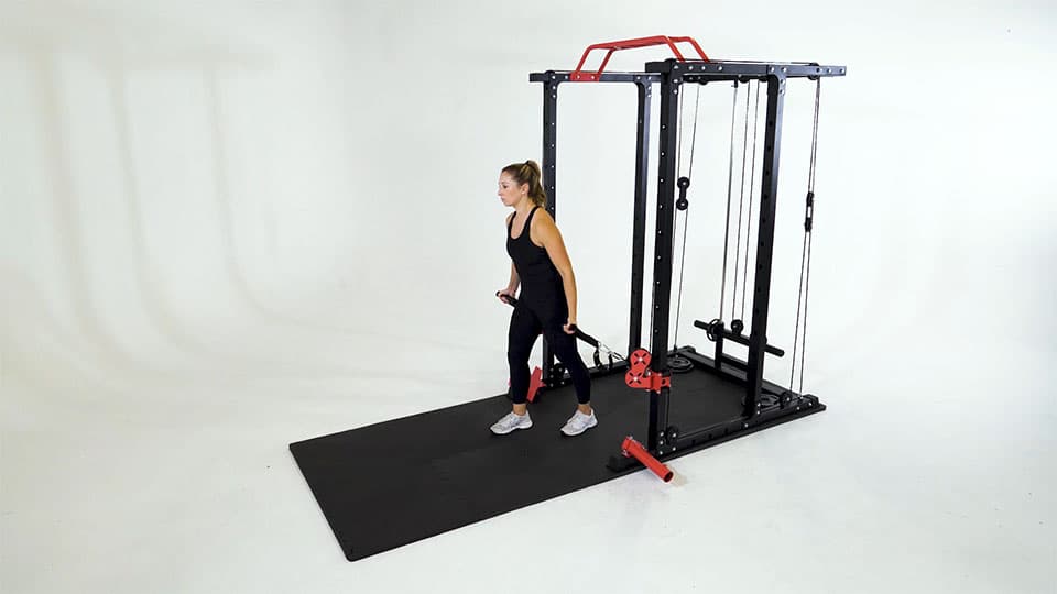 Cable Lower Chest Raise Demonstration