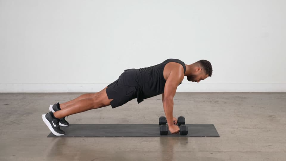 Dumbbell Deep Push-Up Demonstration