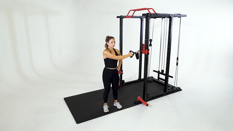 Cable One-Arm Reverse Fly Demonstration