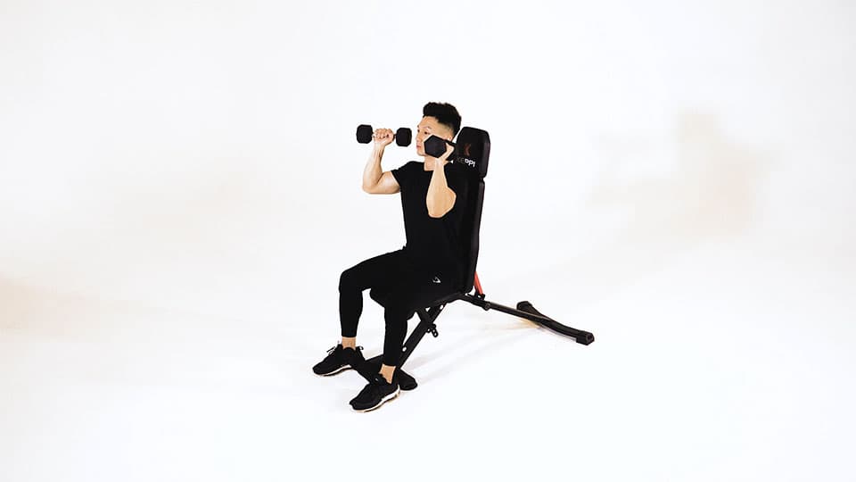 Dumbbell Alternating Press (Palms In) Demonstration