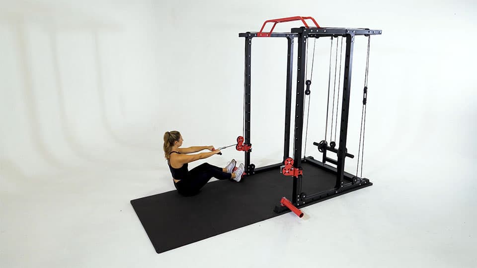 Cable Seated Row to Neck Demonstration
