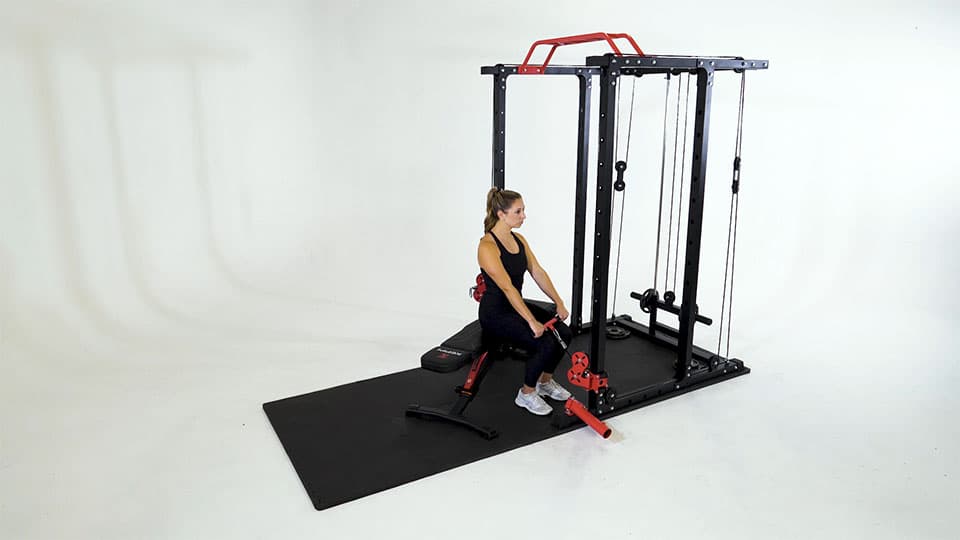 Cable Seated Shrug Demonstration