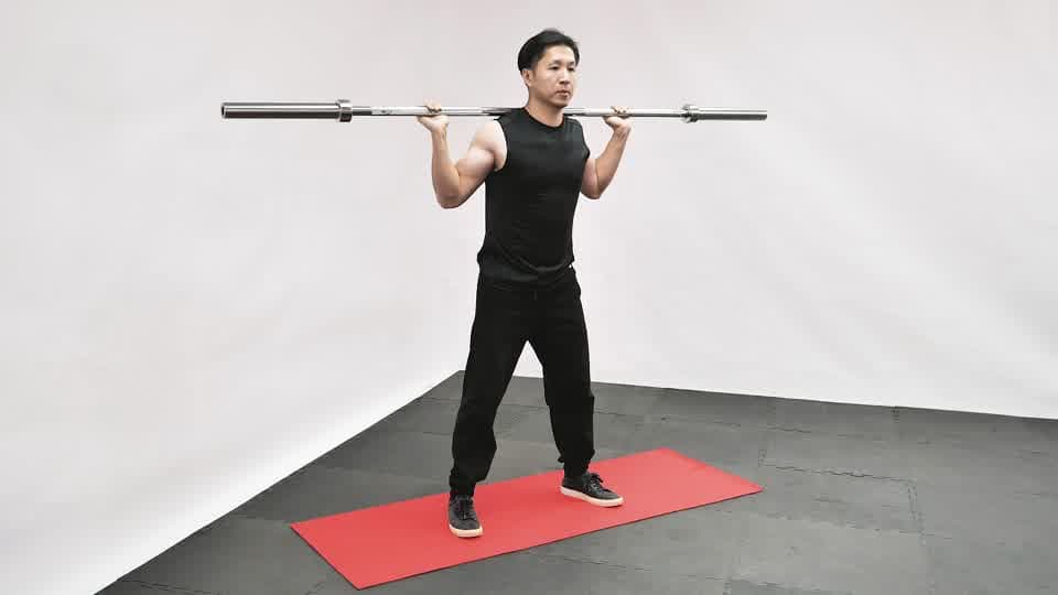 Barbell 1/2 Squat Demonstration