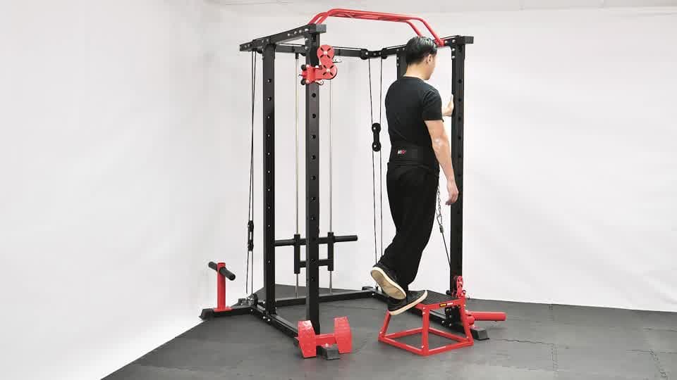 Cable Single-Leg Calf Raise Demonstration