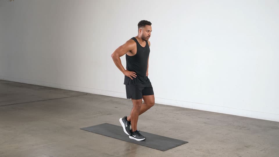 Single-Leg Calf Raise Demonstration