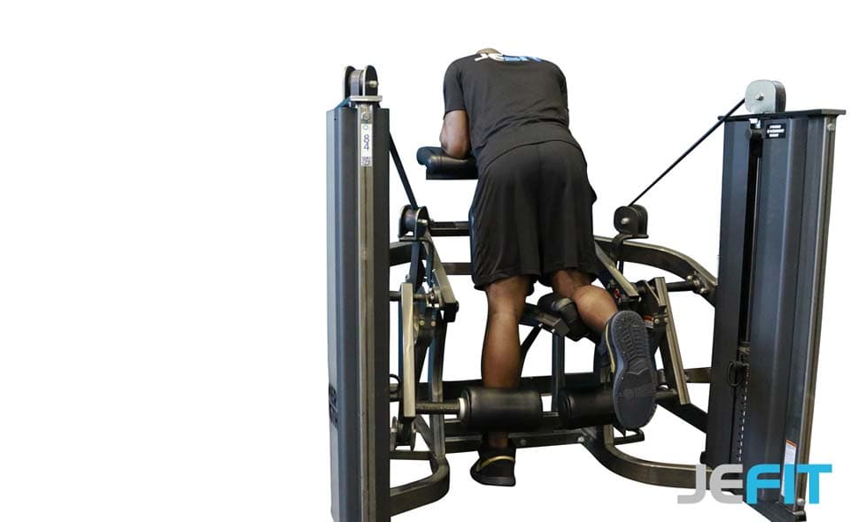 Machine Kneeling Leg Curl Demonstration