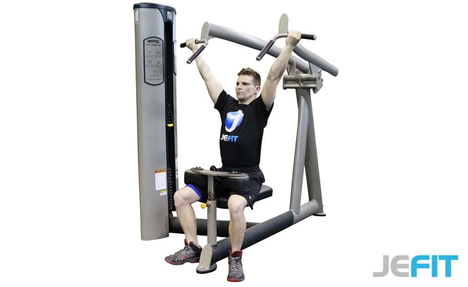 Machine Lat Pulldown (Reverse Grip) Demonstration