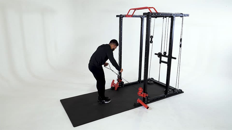 Cable Bent-Over Lateral Pulley Demonstration