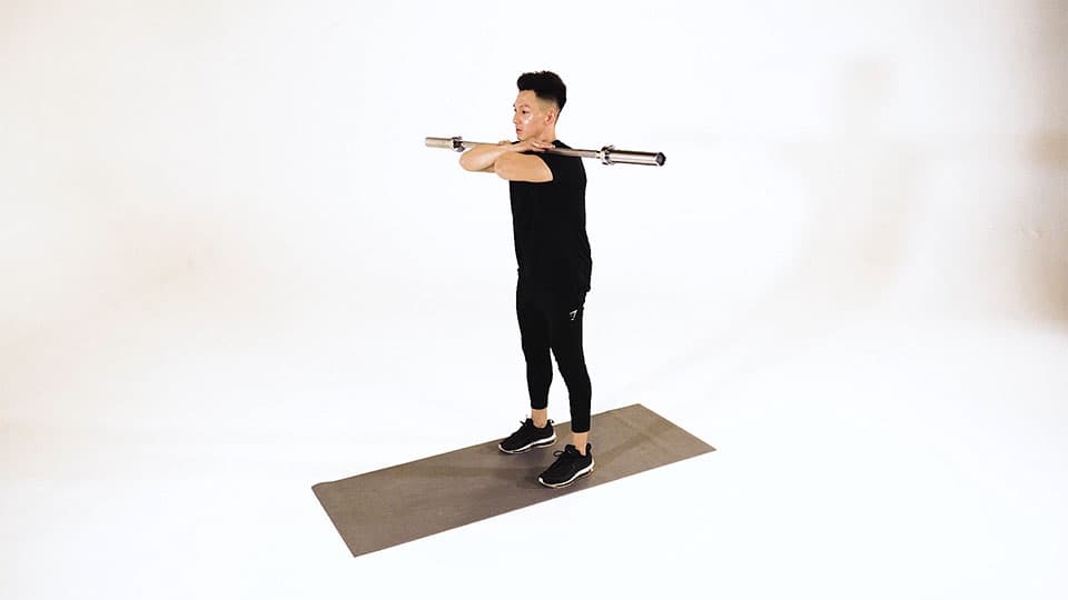 Barbell Front Squat Demonstration