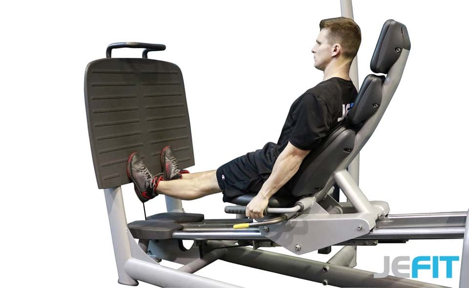 Calf Press On Leg Press Demonstration