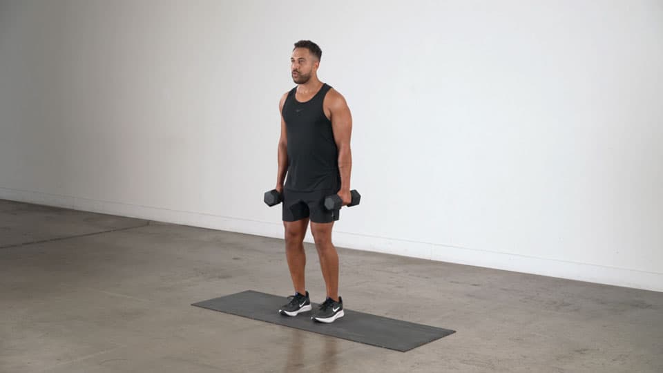 Dumbbell Calf Raise Demonstration