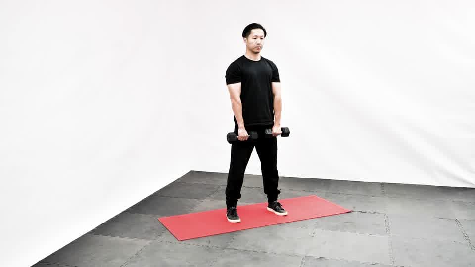 Dumbbell Romanian Deadlift Demonstration