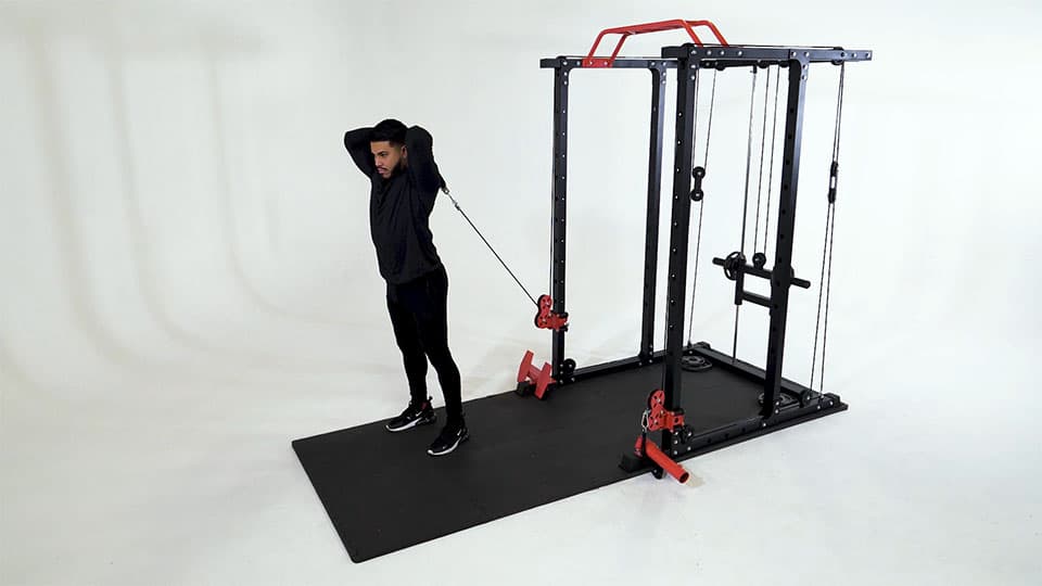 Cable Rope Overhead Tricep Extension Demonstration
