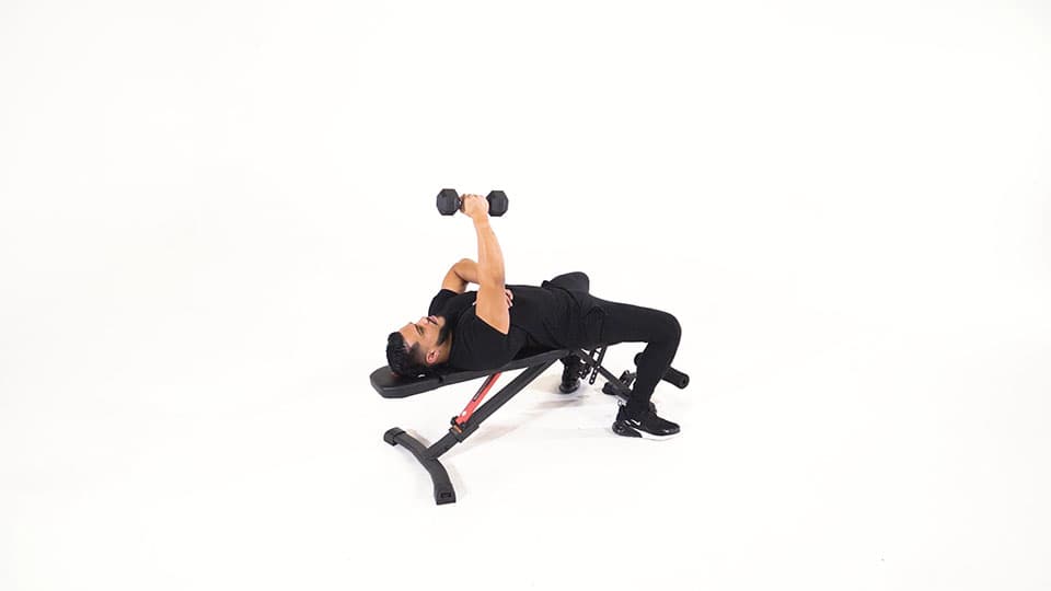 Dumbbell One-Arm Fly Demonstration