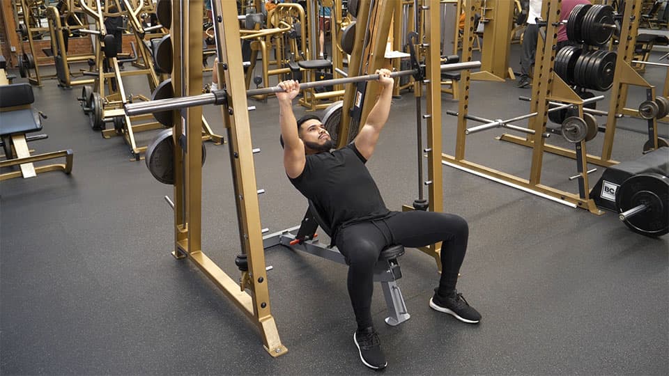 Smith Machine Incline Bench Press Demonstration