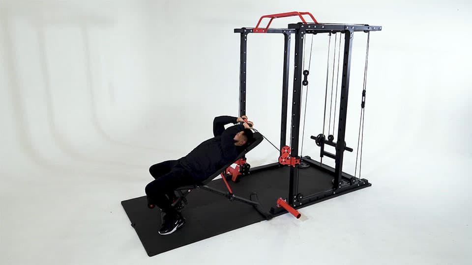 Cable Incline Tricep Extension Demonstration