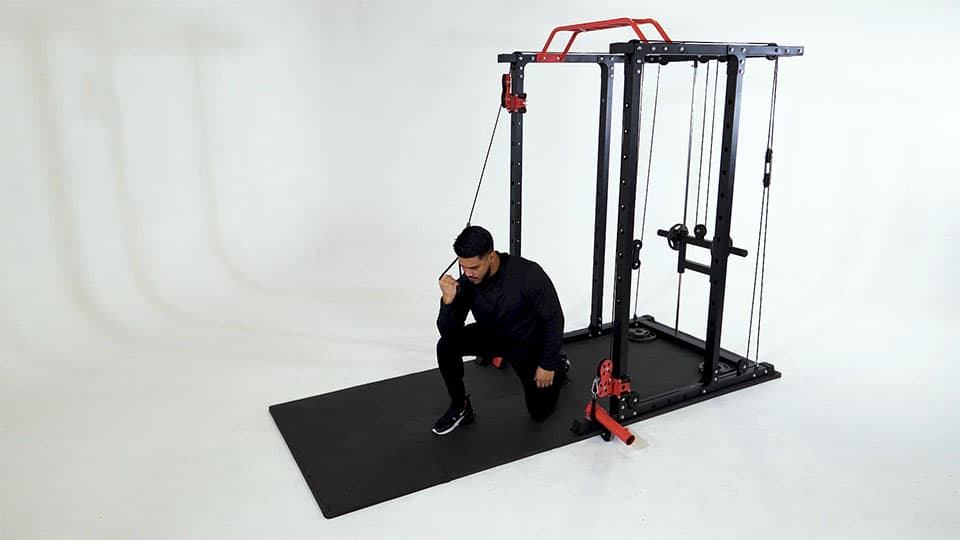Cable One-Arm Tricep Extension (Kneeling) Demonstration