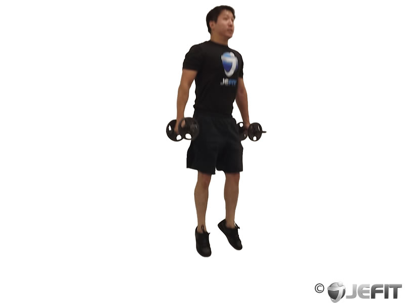 Dumbbell Jumping Squat - Exercise Database | Jefit - Best Android and ...