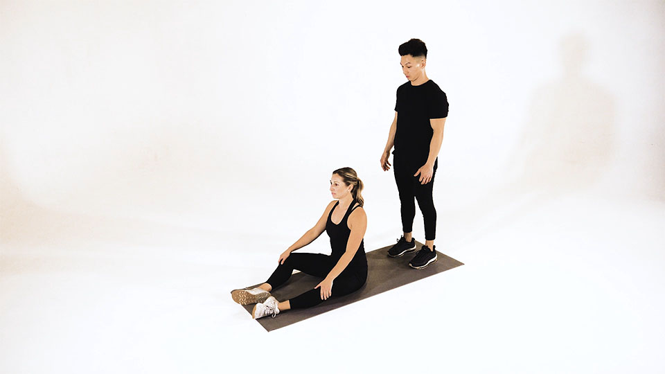 Seated Partner Assisted Chest Stretch