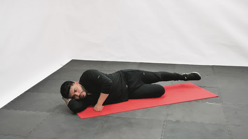 Side-Lying Hip Abduction exercise